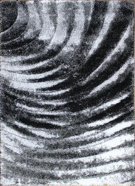 Berfin Dywany Kusový koberec Seher 3D 2872 Black Grey - 80x150 cm