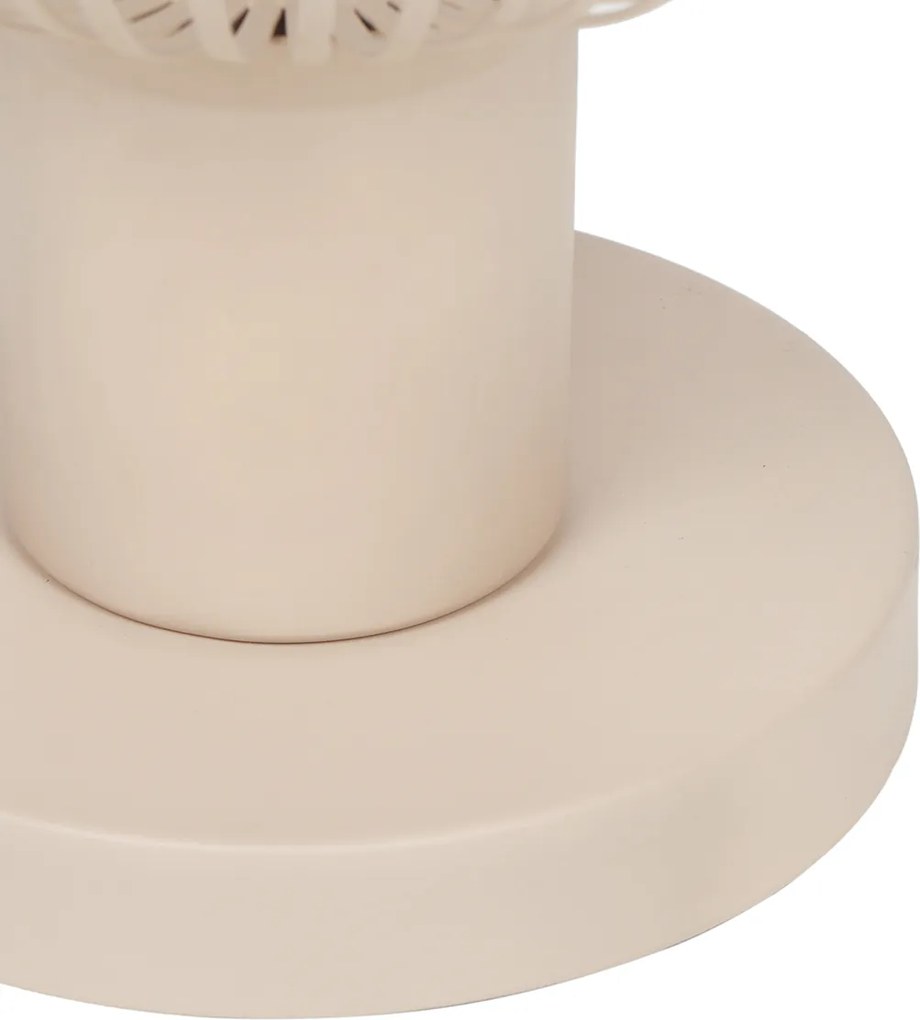 Moderná drôtená stolná lampa béžová 23 cm - Gila