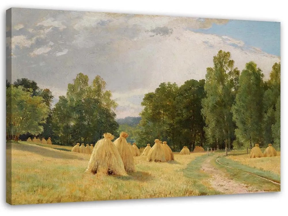 Gario Obraz na plátne Kopy sena - Ivan Ivanovič Šiškin, reprodukcia Rozmery: 60 x 40 cm