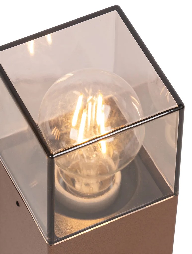 Priemyselná vonkajšia stojaca lampa hrdzavohnedá 30 cm IP44 - Denmark