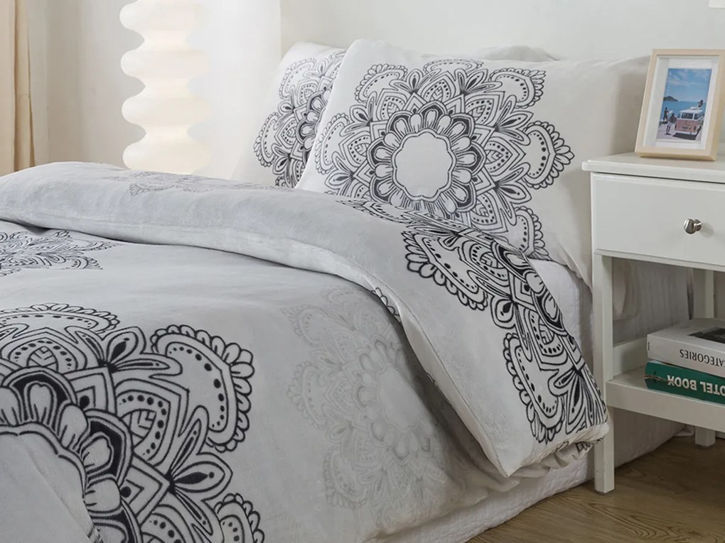 XPOSE® Mikroplyšové obliečky HARMONY Exclusive - sivé