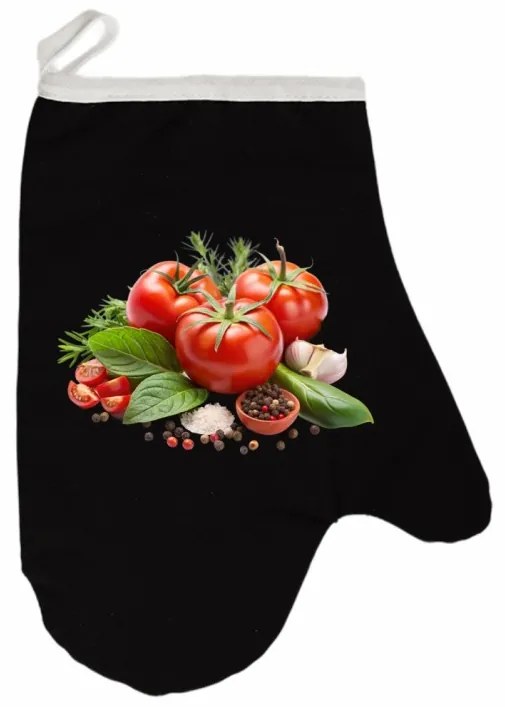 Kuchynská rukavica Veggie EMI, čierna