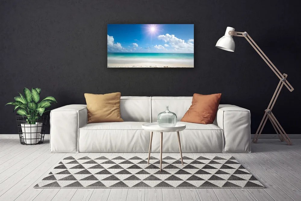 Obraz na plátne More pláž slnko krajina 140x70 cm