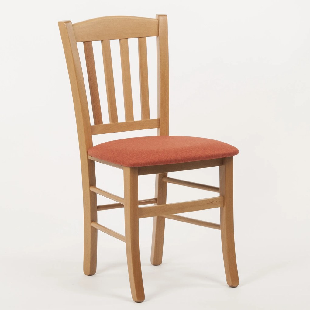Stima Stolička VENETA s čalúneným sedákom Vyberte odtieň ->: Dub Sonoma, Vyberte látku ->: LUX Terracotta 10