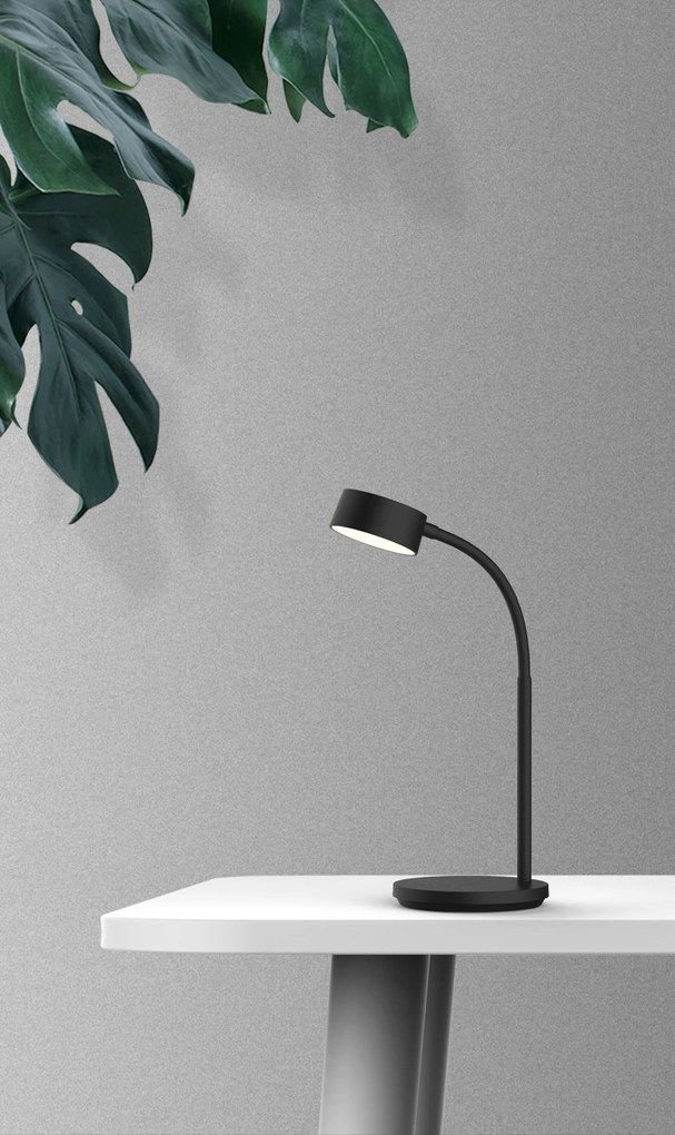 TOP LIGHT Stolová lampička Bella C, Čierna