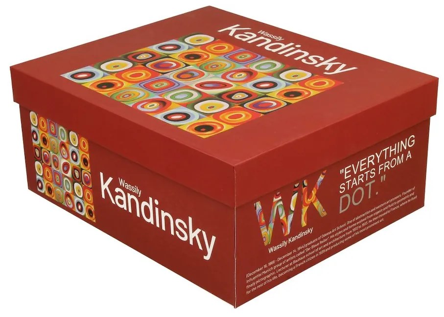 Duo Porcelánová šálka s podšálkou Kandinskij Squares 270 ml sada 2ks