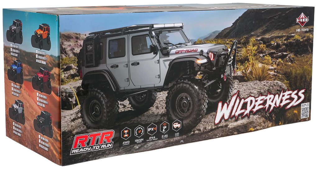 R/C auto WILDERNESS RTR 1:10 čierne