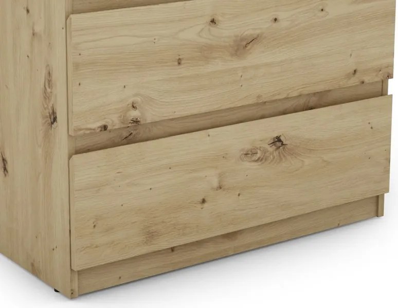Zásuvková komoda Carlos 753S, dub artisan, výška 80 cm