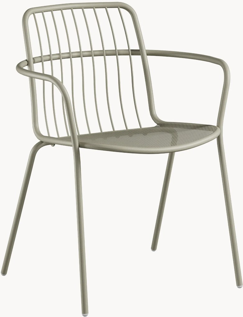 Stohovateľné záhradné stoličky's opierkami Alisea, 2 ks