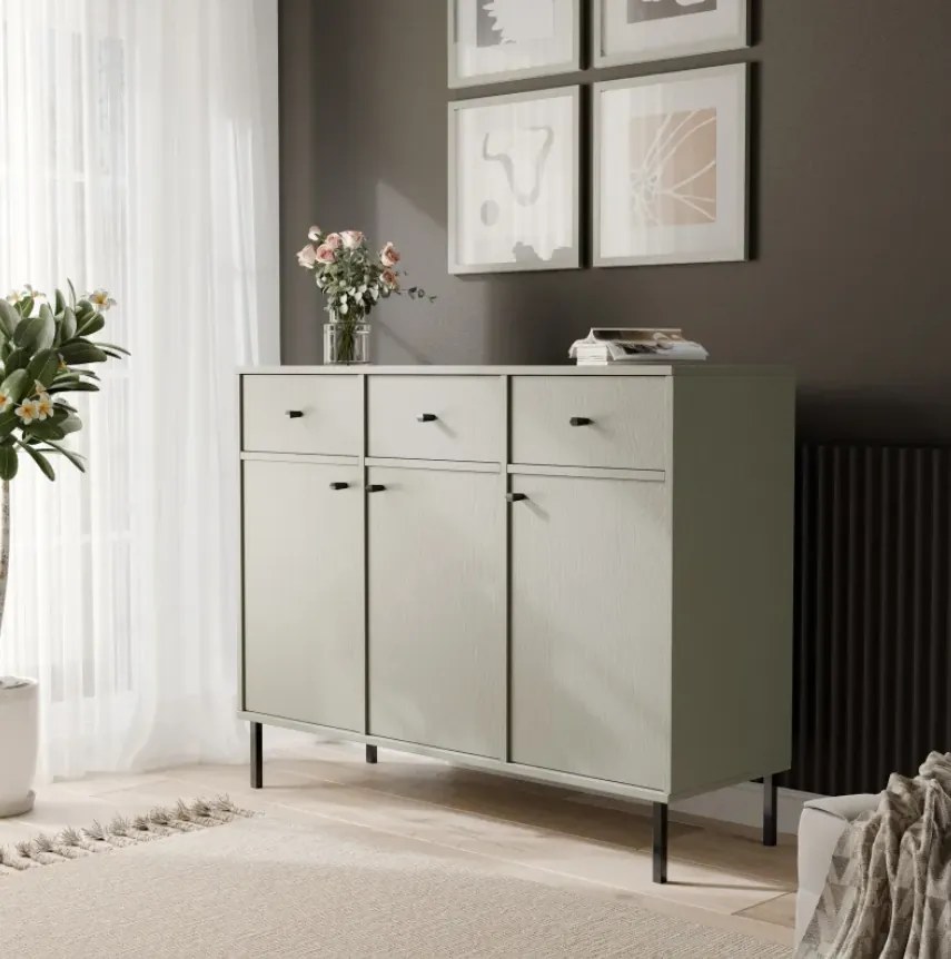 Moderná komoda RAY 125 cm eukalyptus