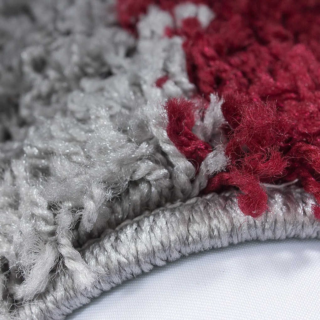 Ayyildiz, Kusový koberec Life Shaggy 1501 red, 160x230, červená, obývacia izba