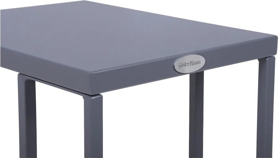 Oceľový záhradný odkladací stolík 43x30,5 cm Dorea – Garden Pleasure