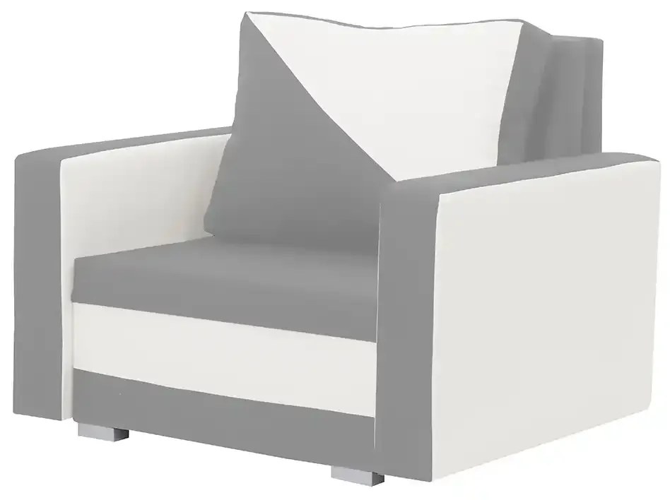 Kreslo ASTRA2 s funkciou spania Světle šedá/krémová