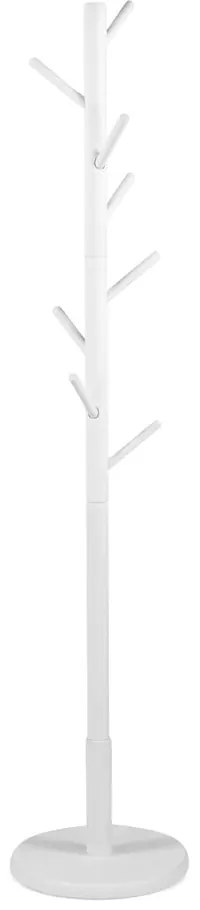 Biely vešiak z kaučukového dreva ø 36x170 cm Bro – Spinder Design