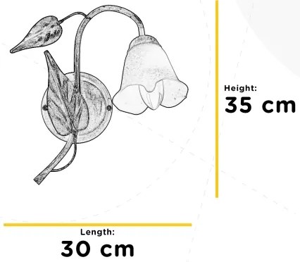 ONLI - Nástenné svietidlo VANDA 1xE14/6W/230V