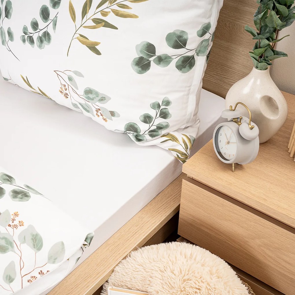 4Home jersey prestieradlo biela, 90 x 200 cm