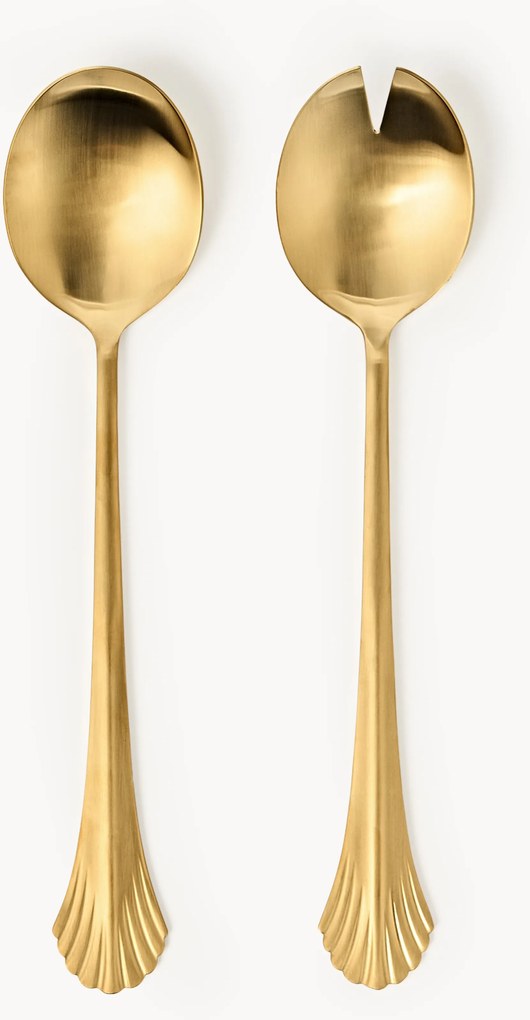 Servírovacie lyžice na šalát z kartáčovanej nehrdzavejúcej ocele Ondine