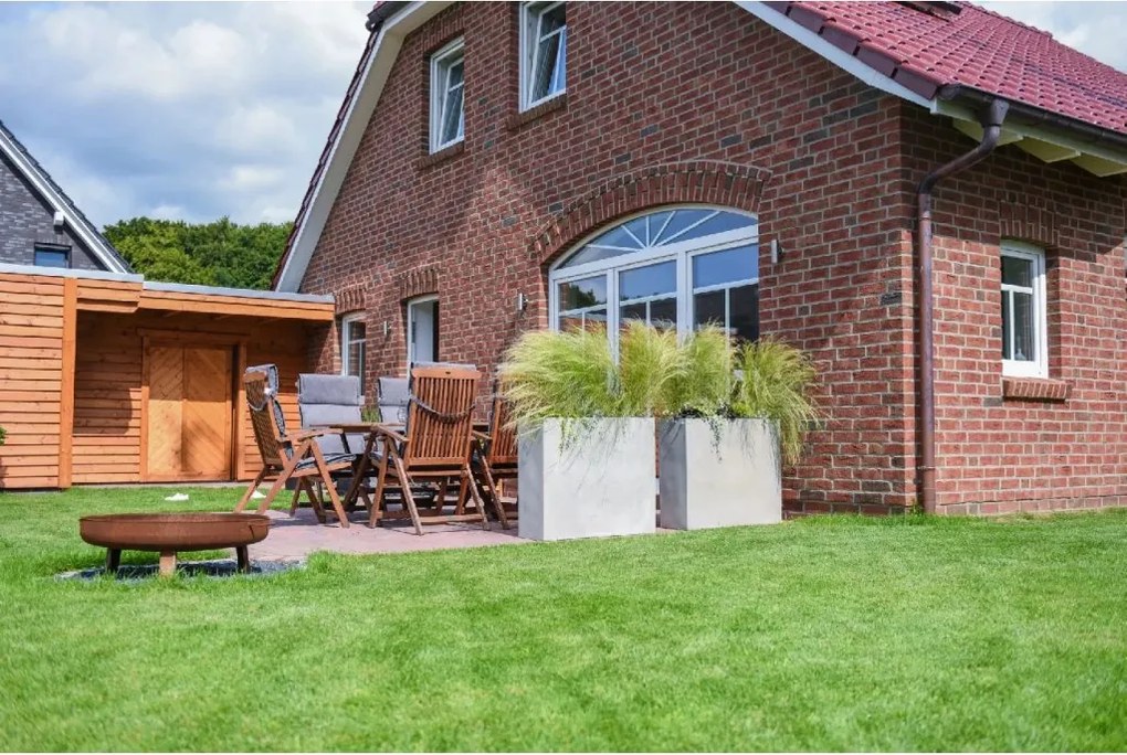 Kvetináč ELEMENTO, sklolaminát, šírka 88 cm, betón design