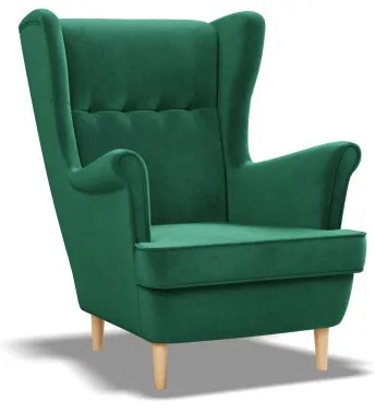 Kreslo VELO fľaškovo zelené