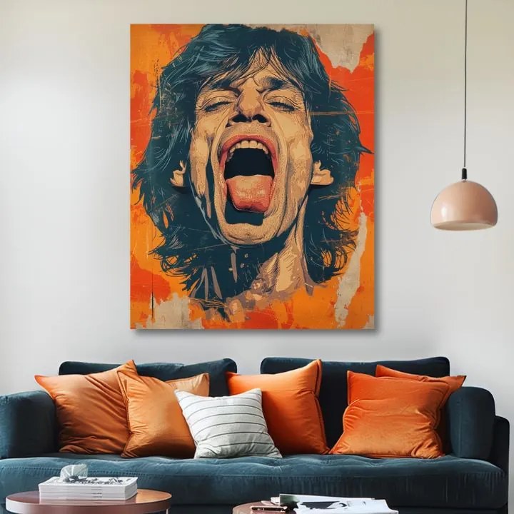 Obraz Mick Jagger - Sila rockovej scény | 100% originál domaľovaný akrylom