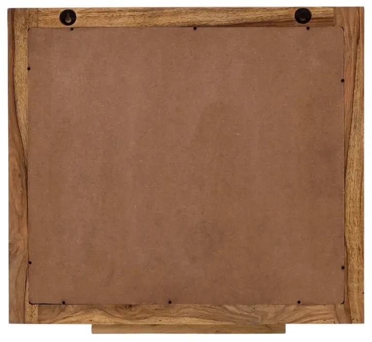 furniture-nabytek.cz - Masivní koupelnové zrcadlo Lagos z palisandru, lakované, hnědé – 70×66 cm