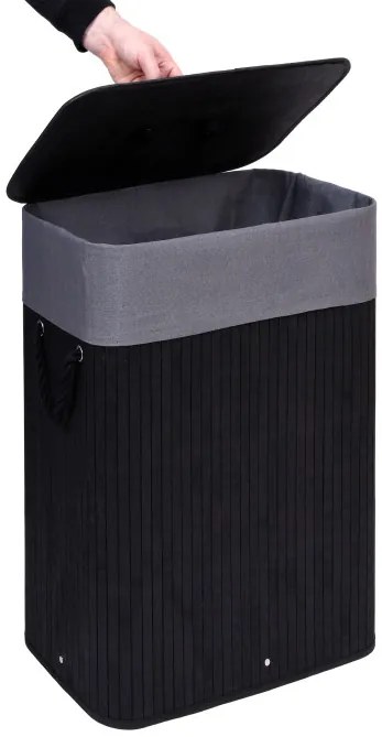 Kôš na bielizeň čierny / sivý