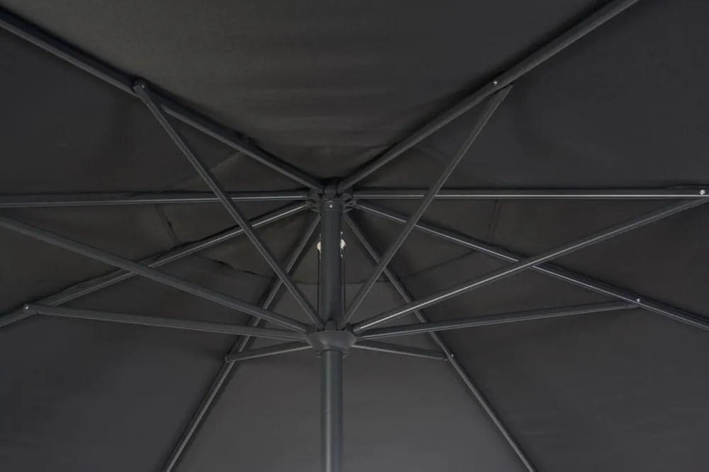 ROJAPLAST Slnečník štandard, 3,5 m, sivý