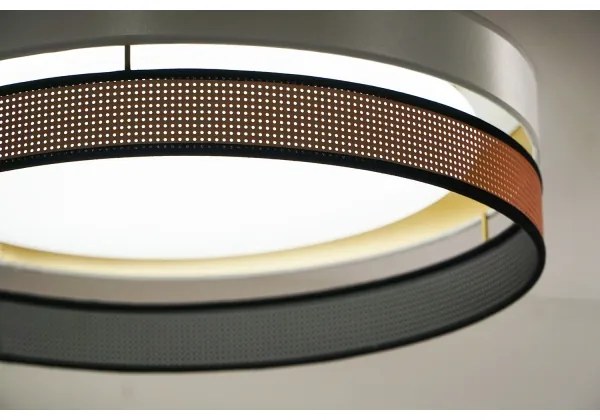 Duolla- LED Stropné svietidlo ROLLER DUO SHINY LED/24W/230V pr. 45 cm biela/medená