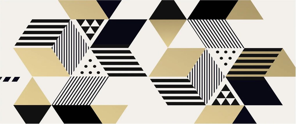 Obraz - Geometrické tvary N⁰1 (120x50 cm)