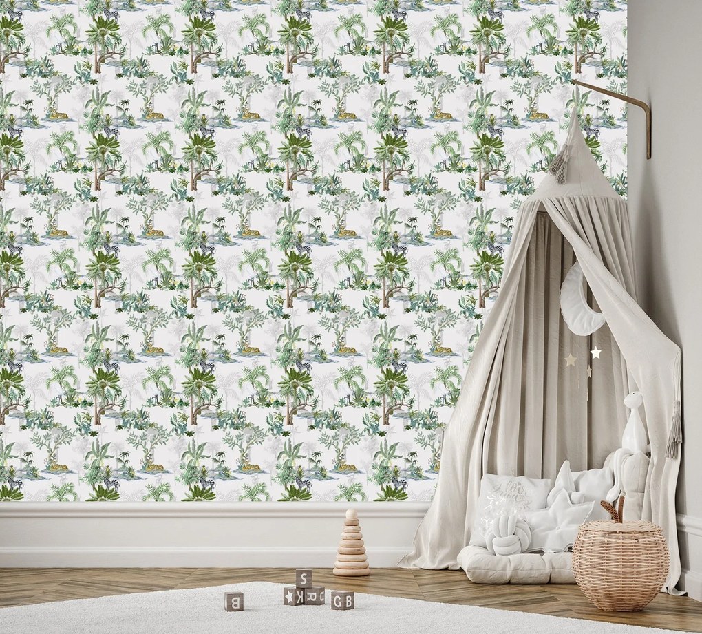 Gario Fototapeta Detská zelená džungľa Materiál: Vliesová, Rozmery: 250 x 175 cm