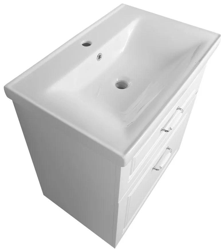 Aqualine Sapho, FAVOLO umývadlová skrinka 67x72,5x44,6 cm, biela mat