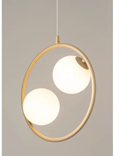 Luster na lanku AQUA 2xG9/12W/230V zlatá