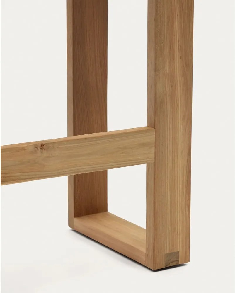 Drevená záhradná lavica v prírodnej farbe Canadell – Kave Home