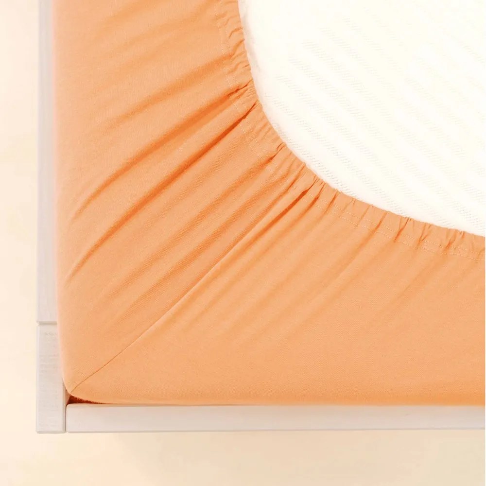 Polášek Jersey plachta s elastanom - Svetlozelená | 90 x 200 cm