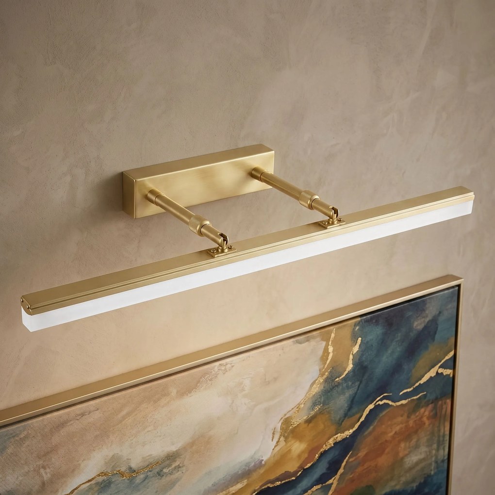 Toolight Toolight, LED nástenné svietidlo, 60cm, 9W, 4000K, 1000lm, APP1876-1W, zlatá matná, OSW-66031