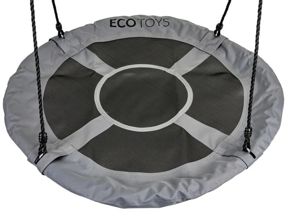 Záhradná hojdačka bocianie hniezdo 100 cm ECOTOYS sivá