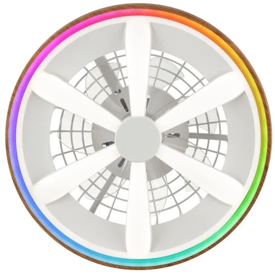Brilliant - LED RGBW Stmievateľný stropný ventilátor GAIANO LED/24W/230V + DO