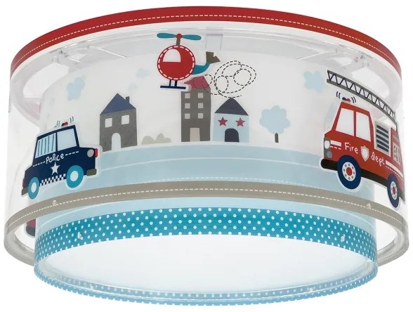 Dalber 60616 - Detské stropné svietidlo POLICE 2xE27/60W/230V