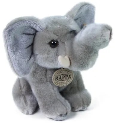 Rappa PLYŠOVÝ SLON SEDIACI 18 CM ECO-FRIENDLY