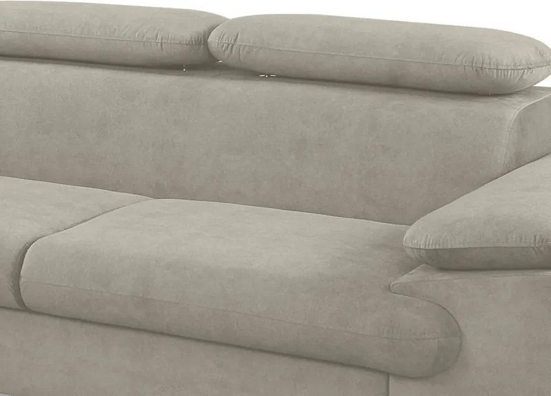 Rohová sedacia súprava Scala, béžová látka, ľavý roh