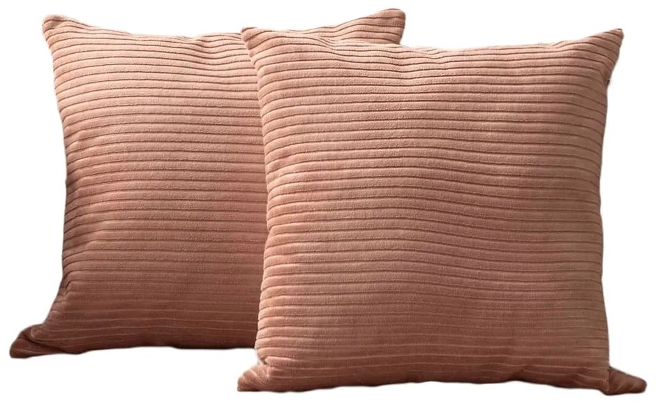 Menčestrové obliečky na vankúše v súprave 2 ks 43x43 cm – Mioli Decor