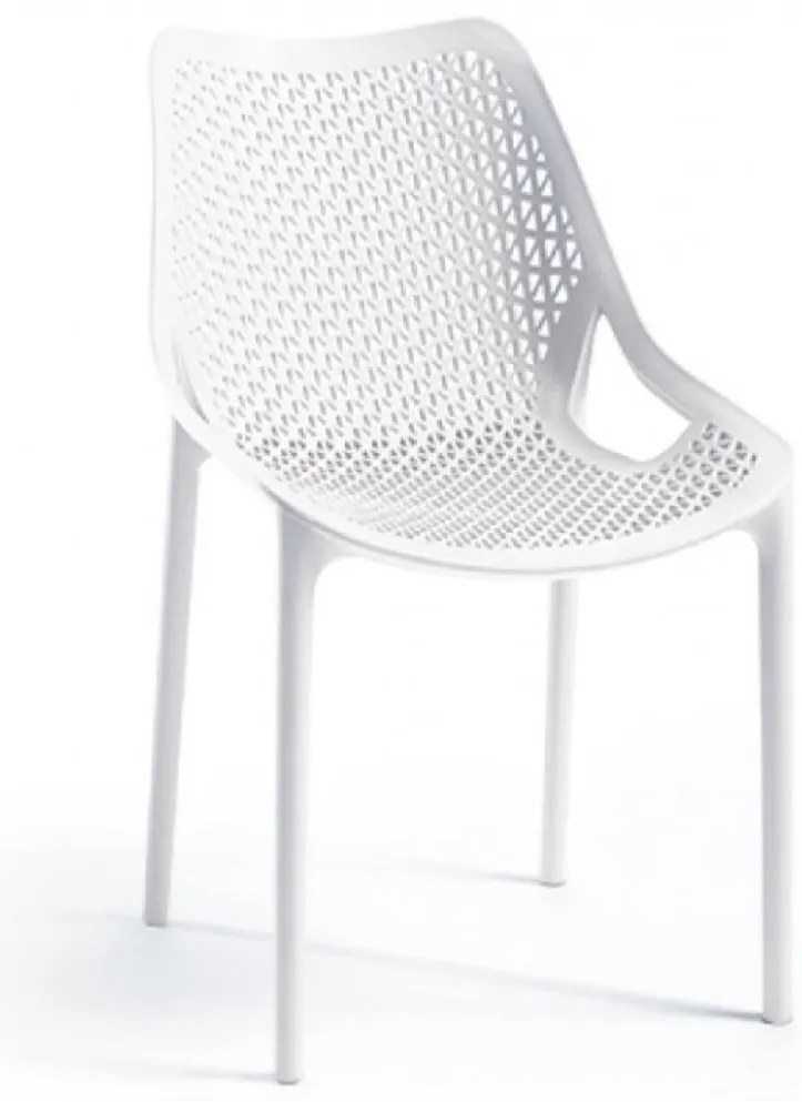 BILROS záhradná stolička white