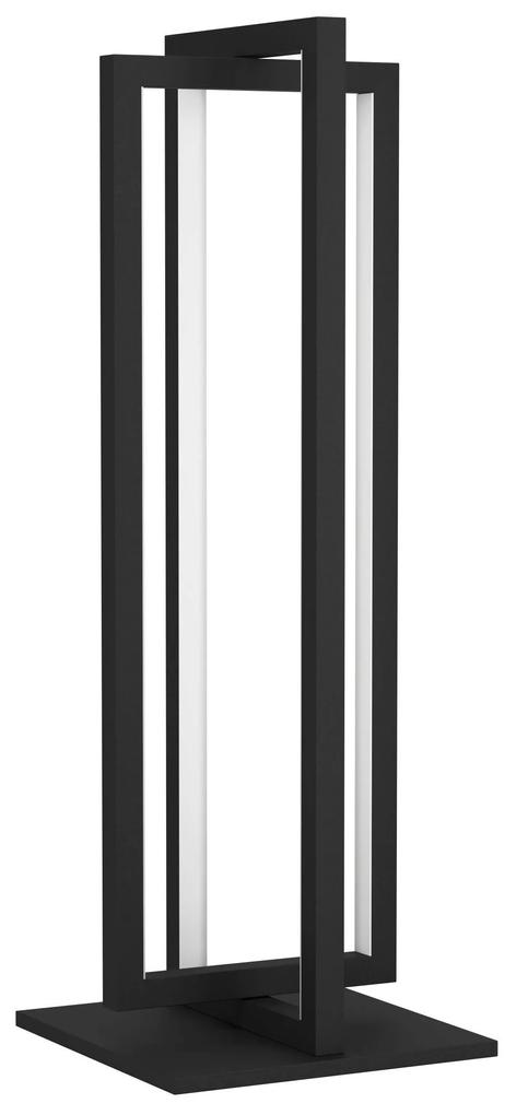 EGLO LED designová stolná lampa SIBERIA, 15,5 W, teplá-studená biela, čierna