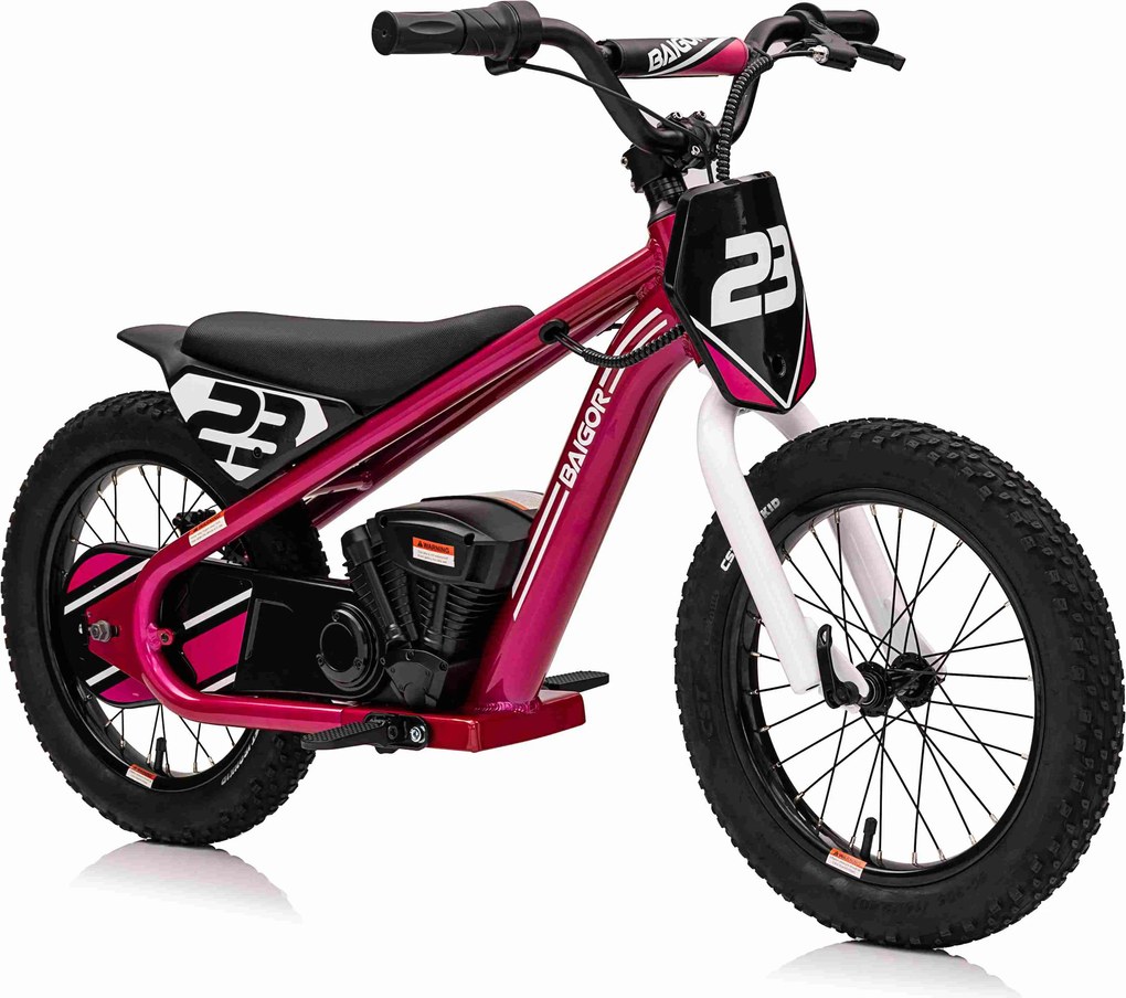Ramiz BAIGOR 23 PRO Ružová batériová motorka pre dieťa