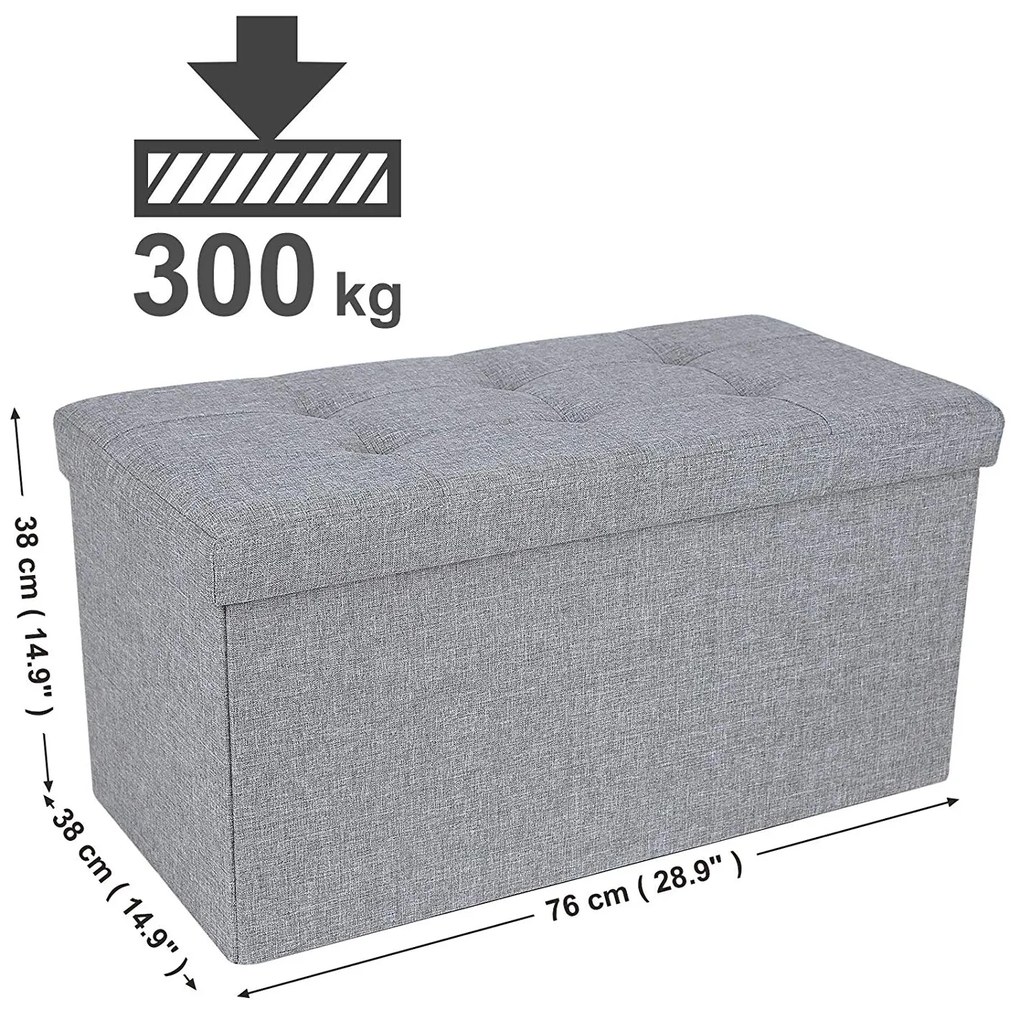 Taburet Deneto šedý