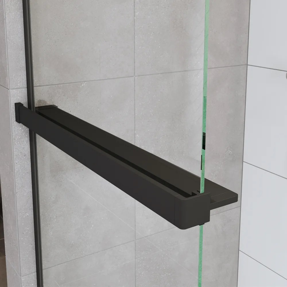 Mereo Mereo, Polička k WALK IN, 120 cm, čierny ALU, MER-CK10620PB