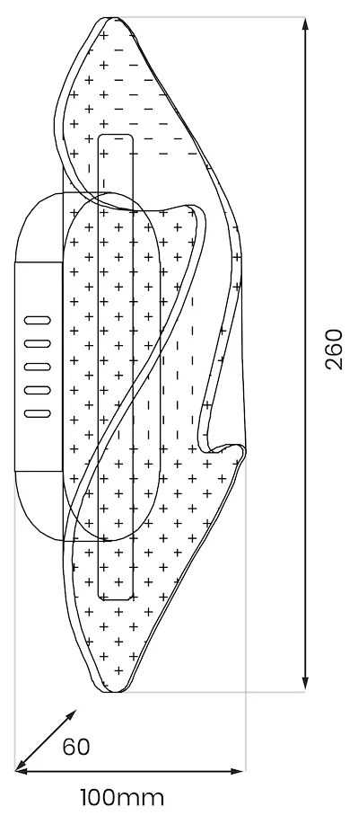Nástenné LED svietidlo Largo, 1x LED 8w, 4000k, g
