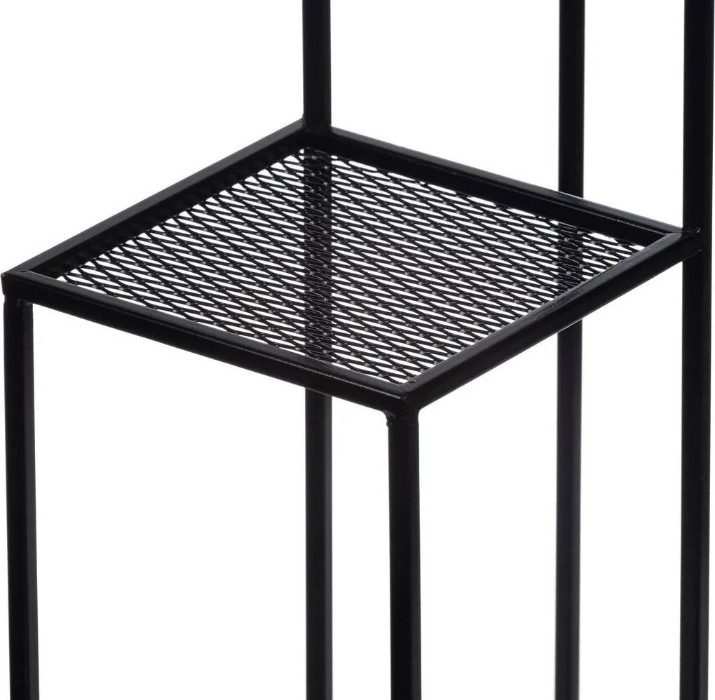 STOJAN NA KVETINÁČ KASKADA 110X40X40 CM ČIERNA