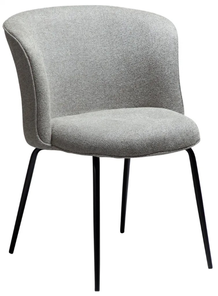 BLISS ČALÚNENÁ STOLIČKA pebble grey/black