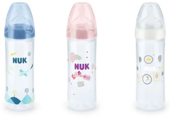 Dojčenská fľaša NUK LOVE 250 ml, 6-18 m biela
